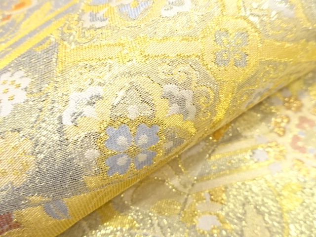 7278607: JAPANESE KIMONO JAPANESE FUKURO OBI / WOVEN JIGAMI